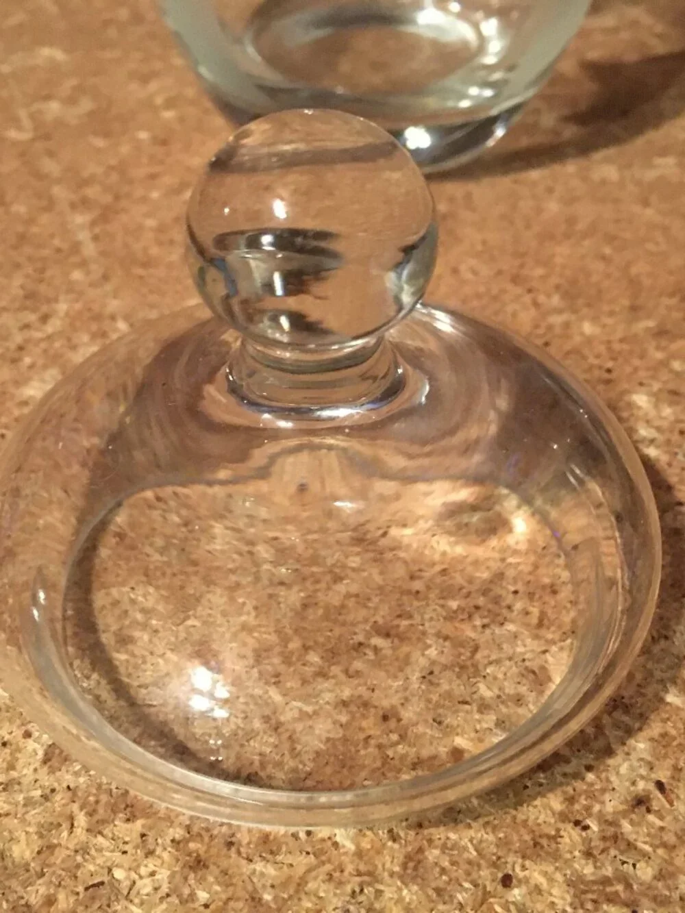 GLASS CONDIMENT JAR WITH LID FROSTED LEAVES
